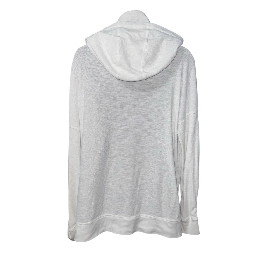 Calvin Klein Performance Women’s White Cowl Neck Hoodie Size Large - Picture 3 of 8